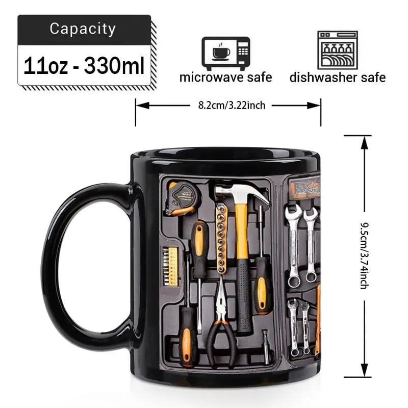 💥 Flash Sale – Up to 50% Off! ☕Creativity Funny Coffee Mug - Mechanic Toolbox Set